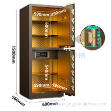 Patented small double-rows bolts password big safe box